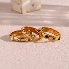 Universe- Gold Plated Rings