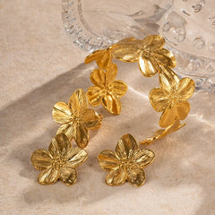 Flora - Gold Plated Bangles