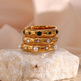 Universe- Gold Plated Rings