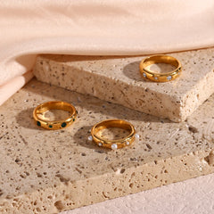 Universe- Gold Plated Rings