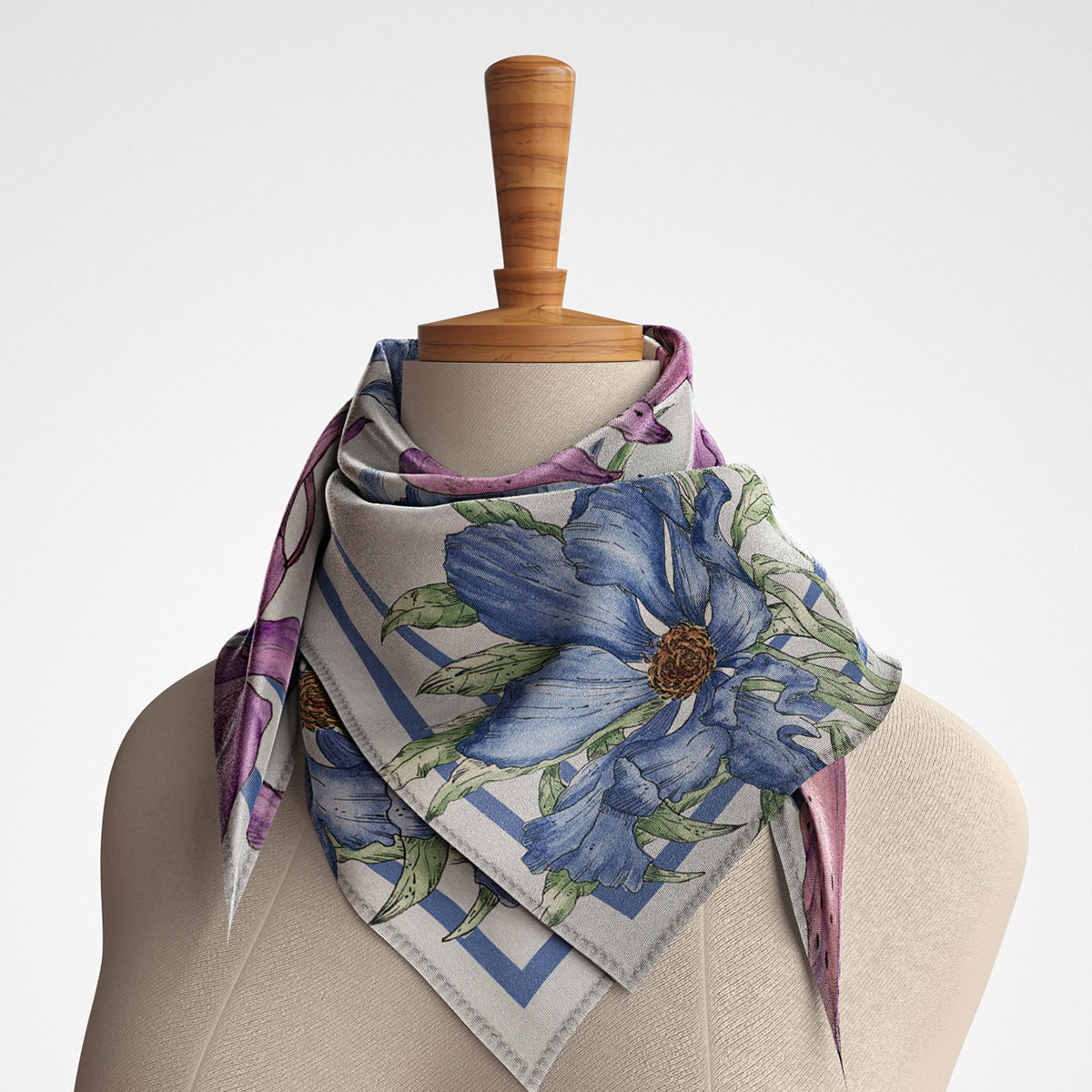 Wild Orchids - Silk Scarf