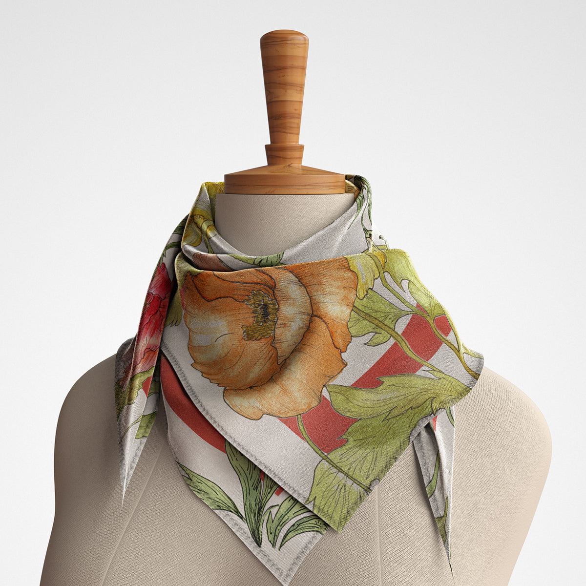 Poppies - Silk Scarf