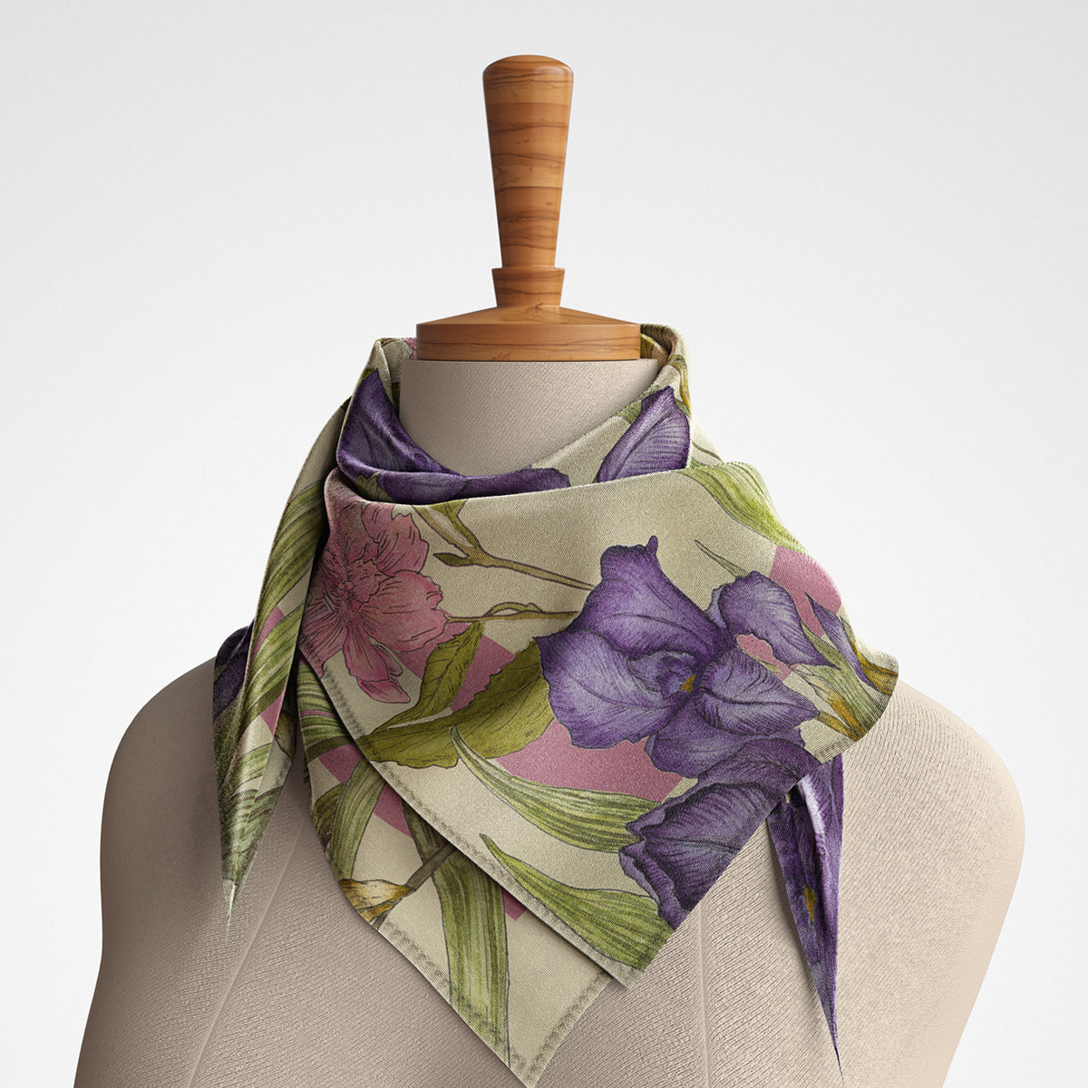 Irises - Silk Scarf