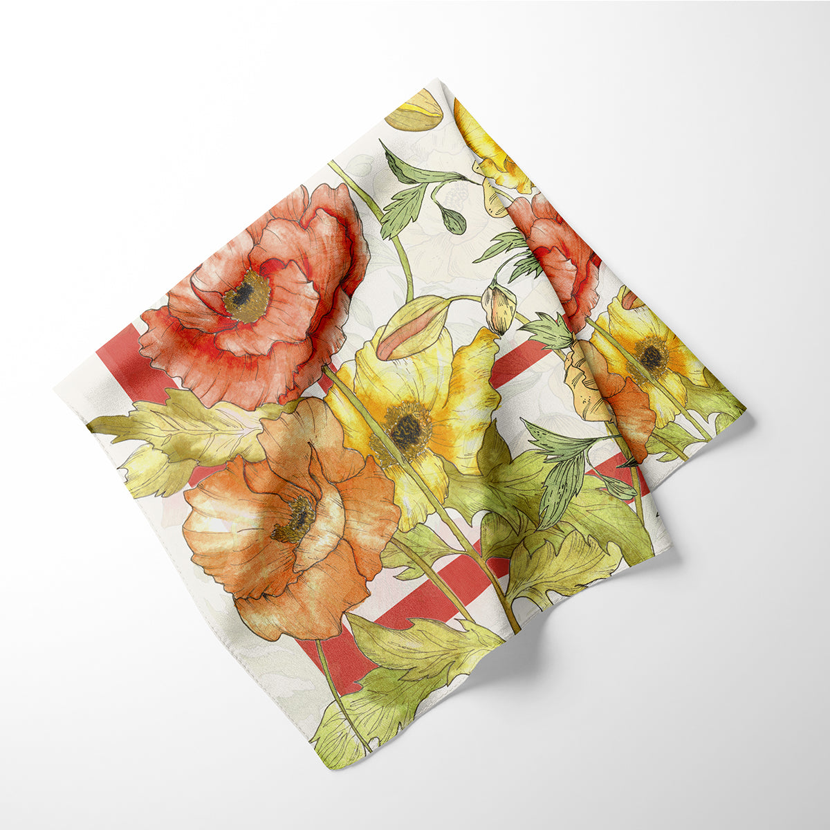 Poppies - Silk Scarf