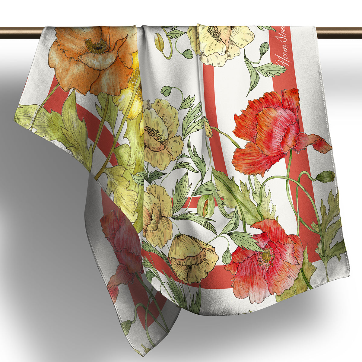 Poppies - Silk Scarf