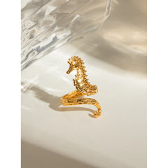 Seahorse - 18K Gold Plated Ring