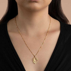 Misr - Gold Plated Pendant Necklace