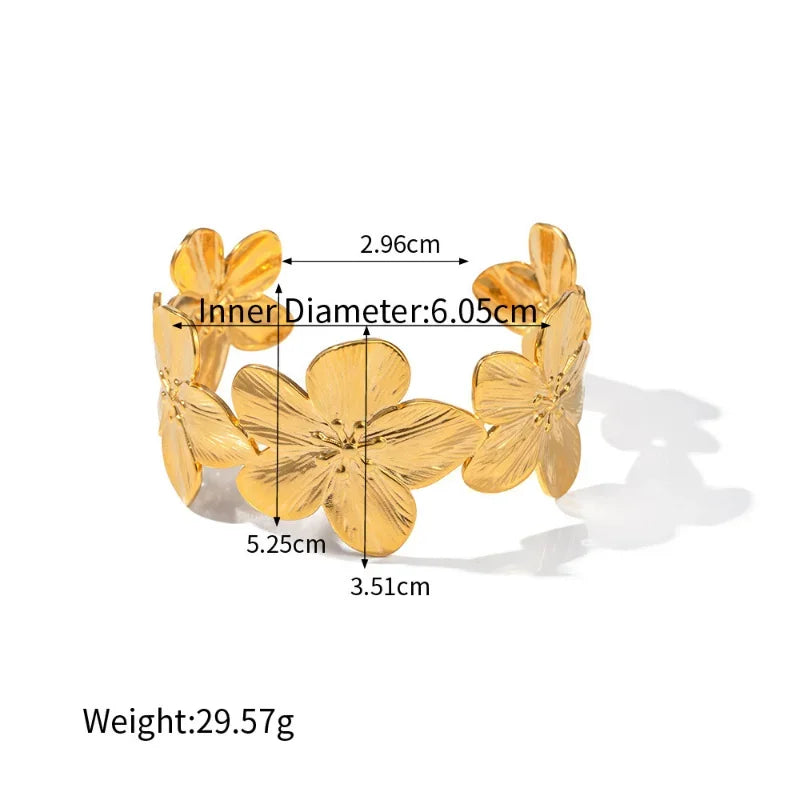 Flora - Gold Plated Bangles
