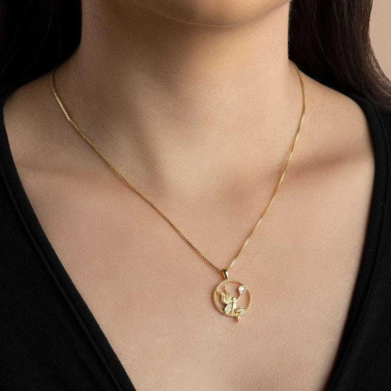 Misr - Gold Plated Pendant Necklace