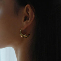 Chand - Gold Plated Earrings