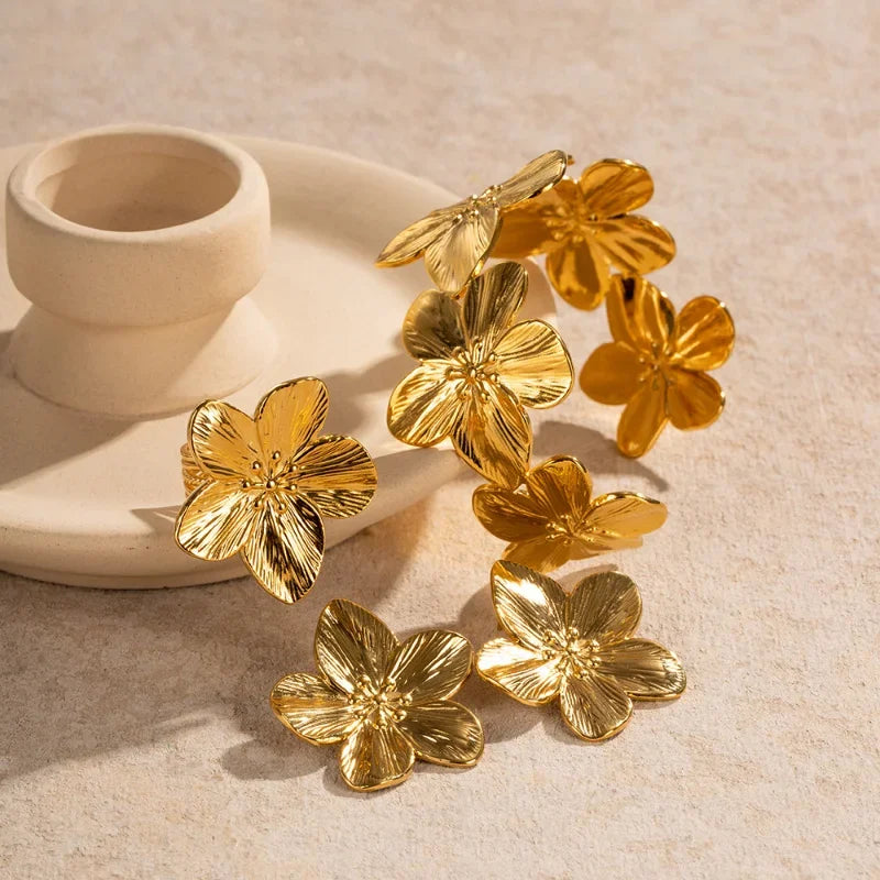 Flora - Gold Plated Bangles