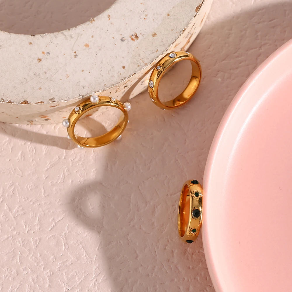Universe- Gold Plated Rings