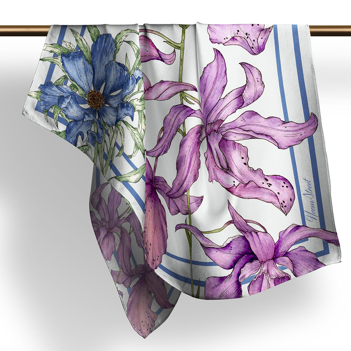 Wild Orchids - Silk Scarf